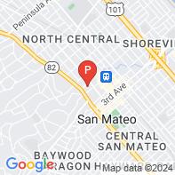View Map of 104 Saint Matthews Avenue,San Mateo,CA,94401